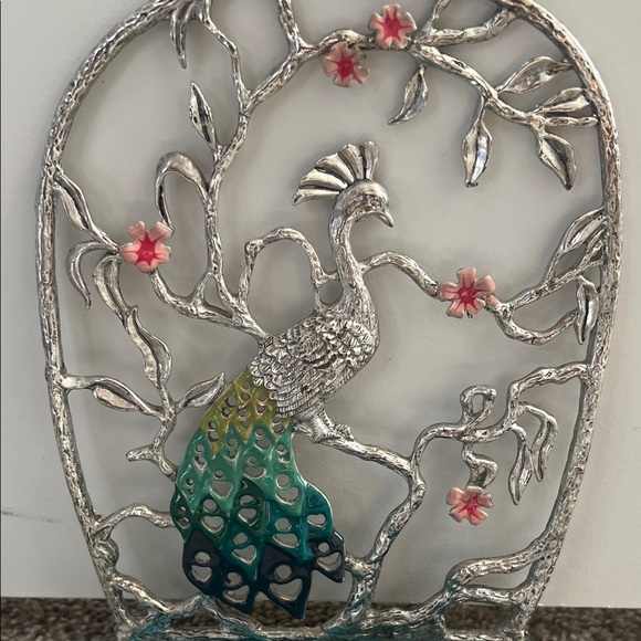 Silver Peacock Jewelry Holder - Picture 4 of 5